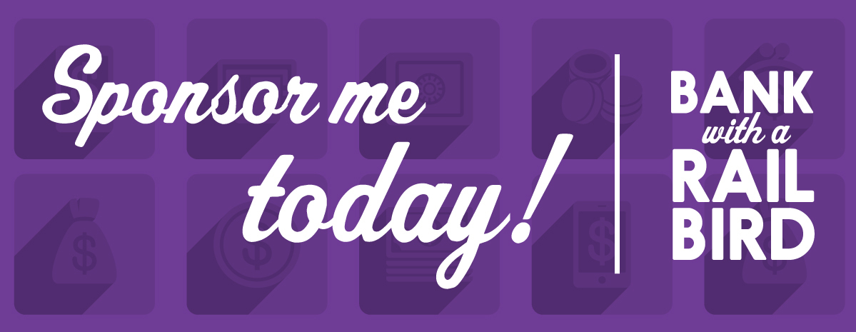 Bank With A Rail Bird